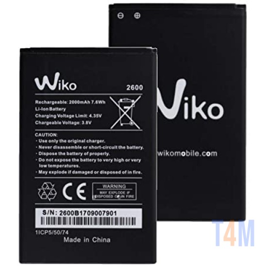 WIKO SUNNY 2 PLUS / SUNNY 3 ( V2600 ) BATTERY